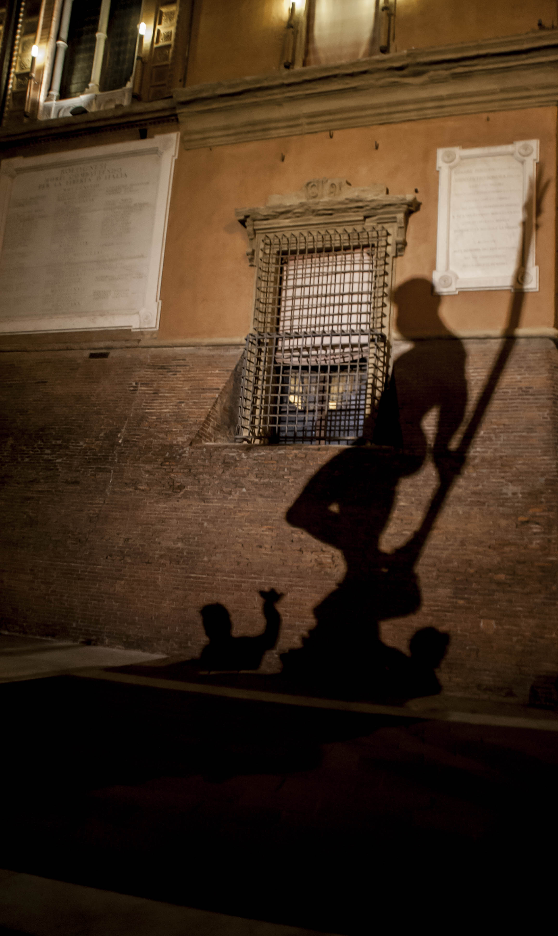 Bologna Bologna Nettuno ombra Ombra del nettuno il giorno di Halloween