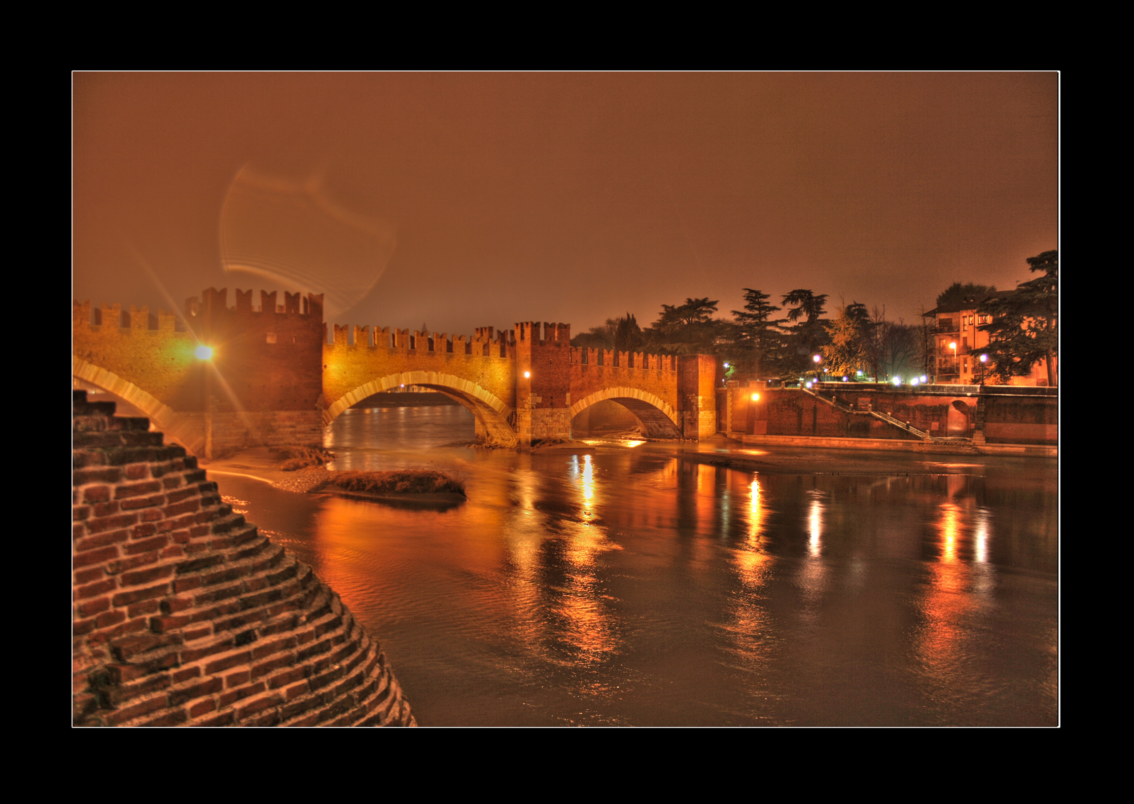 Verona Ponte di Castel Vecchio HDR Ponte di Castel Vecchio