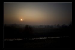 Ferrara Tramonto Panorama Campagne Ferraresi al tramonto