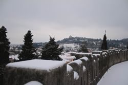 Verona Neve Vista del Santuario di Verona con la neve