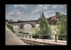 Verona Ponte Pietra HDR 