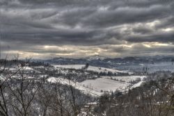 Bologna San Luca Panorama HDR Neve 
