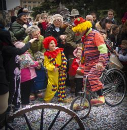 Verona Carnevale Verona Biciclette Clown 