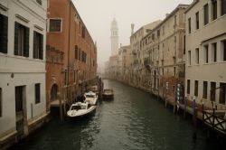 Venezia Canale Venezia Nebbia HDR 